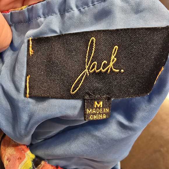 Jack Watercolor Multicolor Jumpsuit Size M Backless Flowy Colorful Wide Leg Boho - Picture 10 of 10